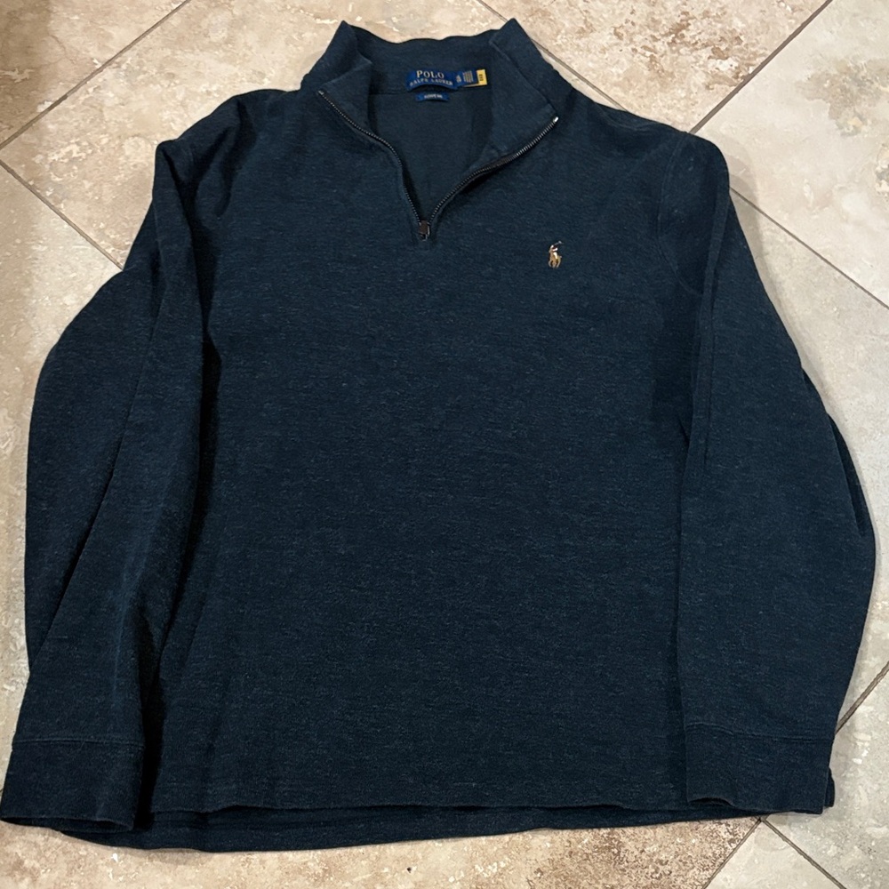 Ralph Lauren Dark Blue Half-Zip Sweater
